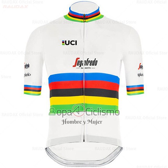 Uci Mondo Campione Segafrojoo Ropa Ciclismo Culotte Corto 2020 Hombre Mangas Cortas Zanetti